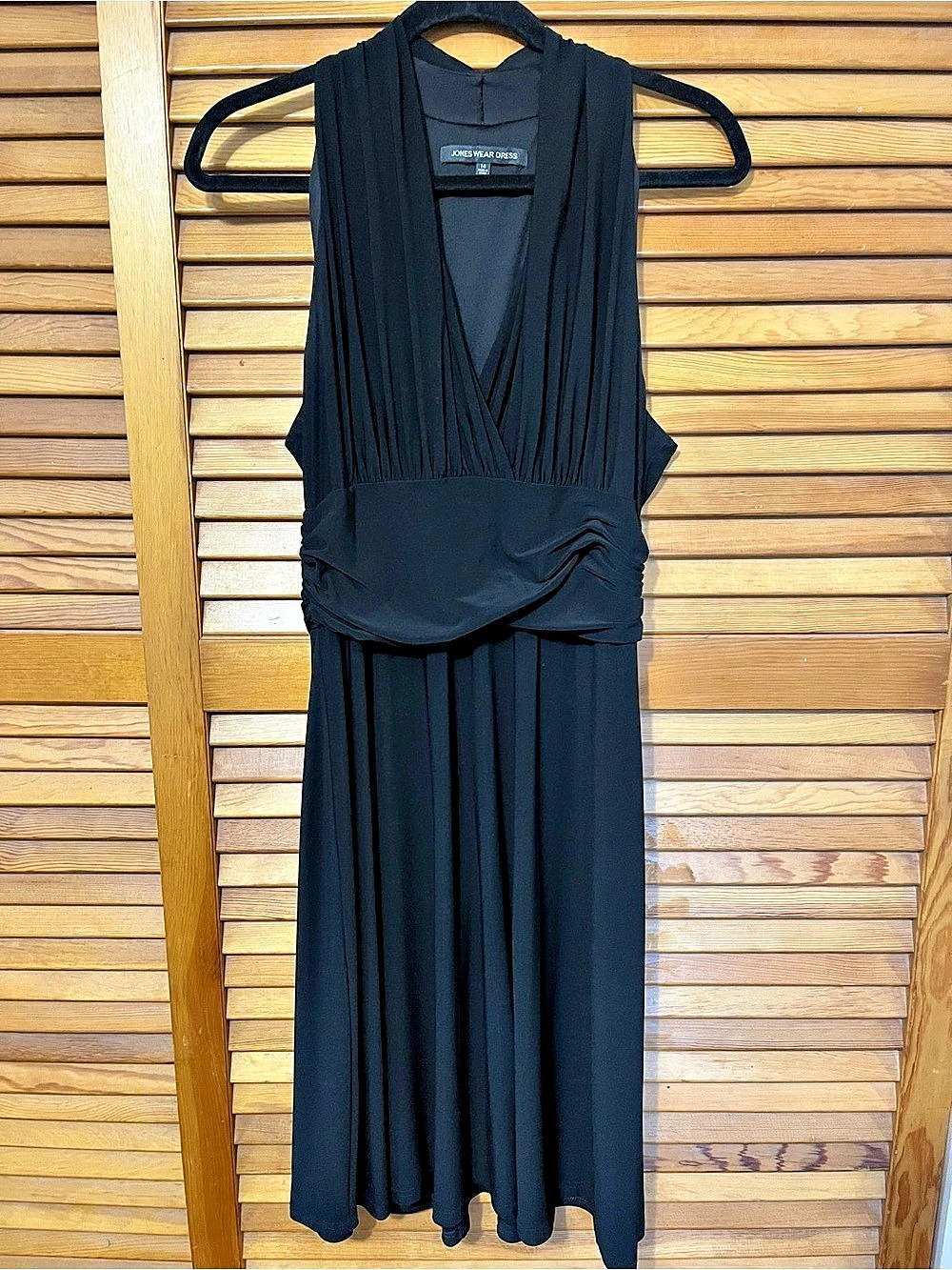 Jones Wear Dress Black Maxi Dress Size 14 Like New